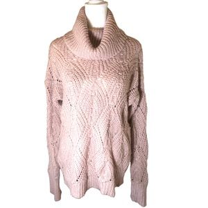 Crochet cowl sweater